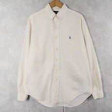 画像1: POLO Ralph Lauren "CLASSIC FIT" コットンボタンダウンシャツ SIZE16 34/35 (1)