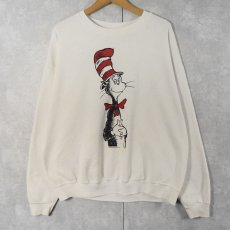 画像1: 90's Dr.Seuss THE CAT IN THE HAT キャラクタープリントスウェット (1)