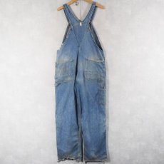 画像2: 〜60's TUF NUT デニムオーバーオール W37 (2)