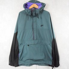 画像1: 90's NIKE ACG ロゴ刺繍 アノラックパーカー L (1)