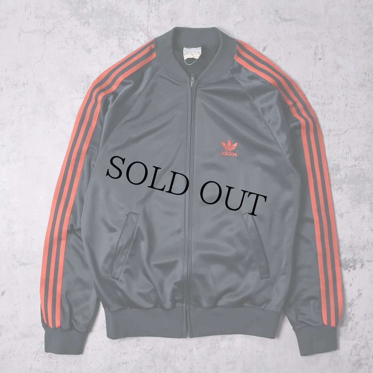 画像1: 80's adidas USA製 トラックジャケット BLACK M (1)