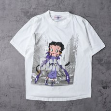 画像1: 90's Betty Boop USA製 DKNYパロディプリントTシャツ L (1)