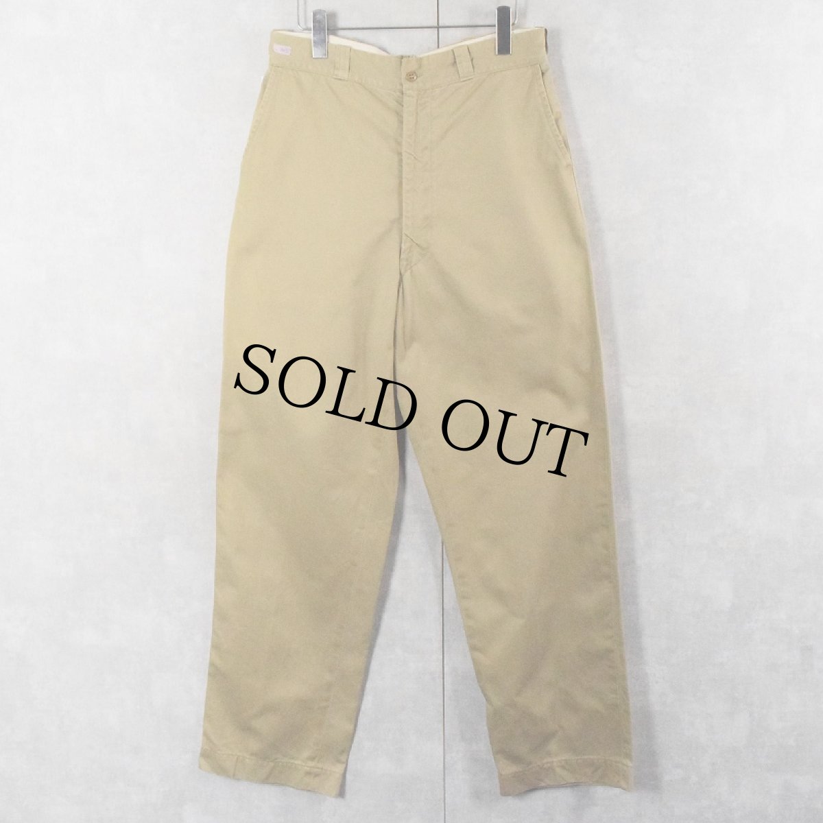 画像1: 60's U.S.ARMY チノトラウザーズ W31 (1)