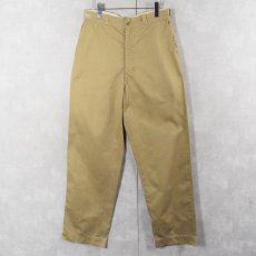 画像1: 60's U.S.ARMY チノトラウザーズ W31 (1)