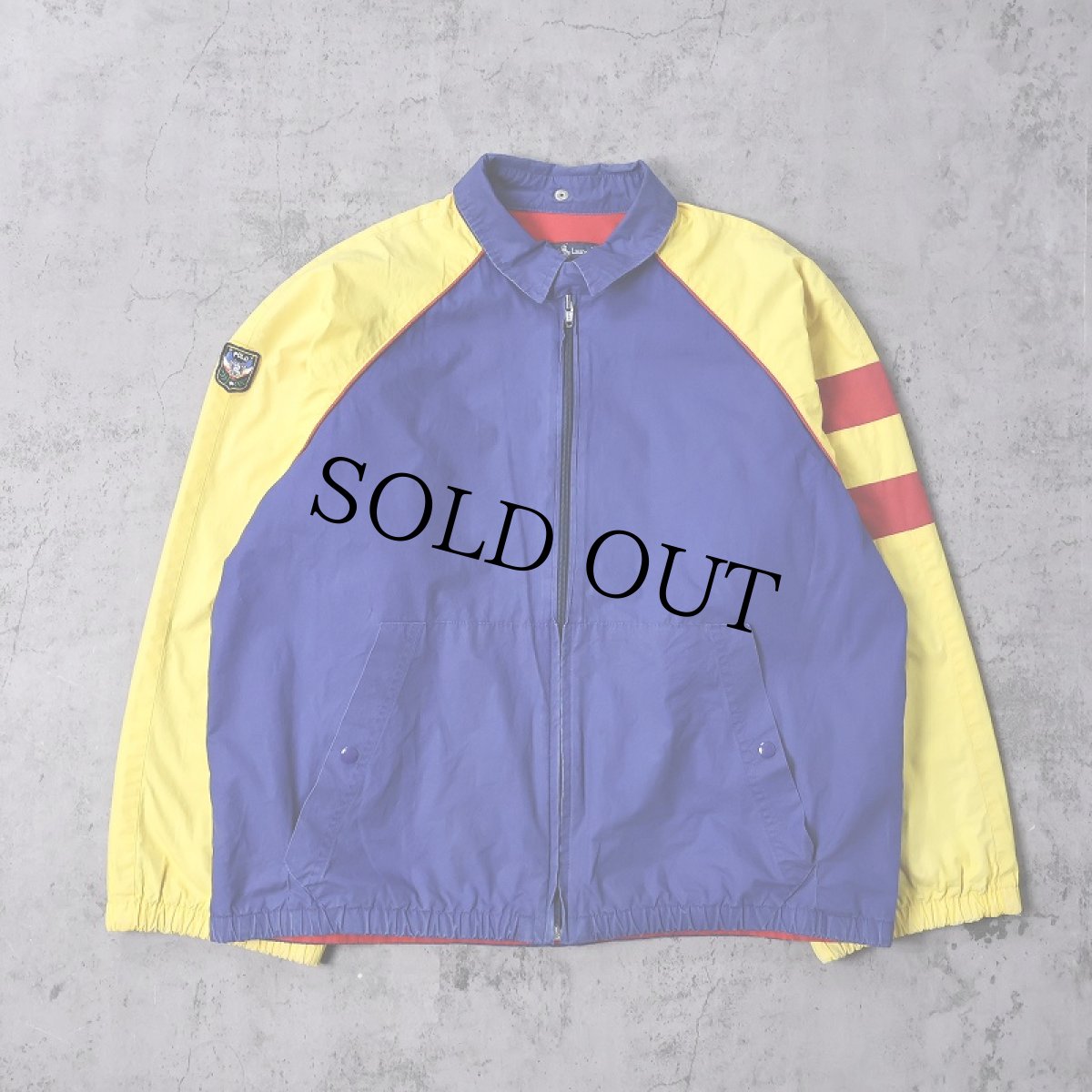 画像1: 90's Ralph Lauren "UNI CREST PATCH" コットンジャケット L (1)