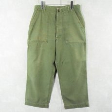 画像1: 60's U.S.ARMY "サイドアジャスタ付き" ベイカーパンツ W31-34 (1)