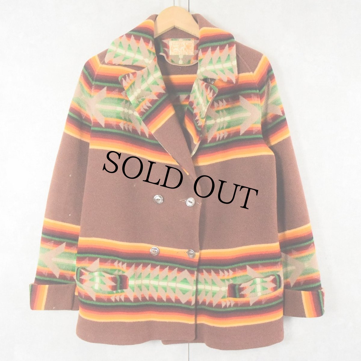 画像1: 30's Jacobs Oregon City ネイティブパターン ウールコート (1)