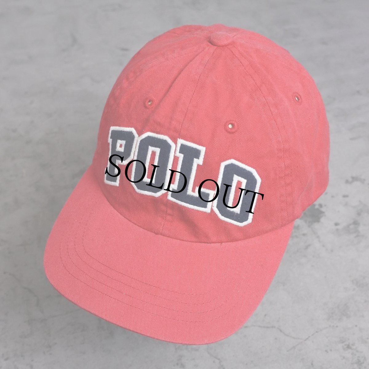 画像1: POLO Ralph Lauren ロゴ刺繍 コットンキャップ (1)