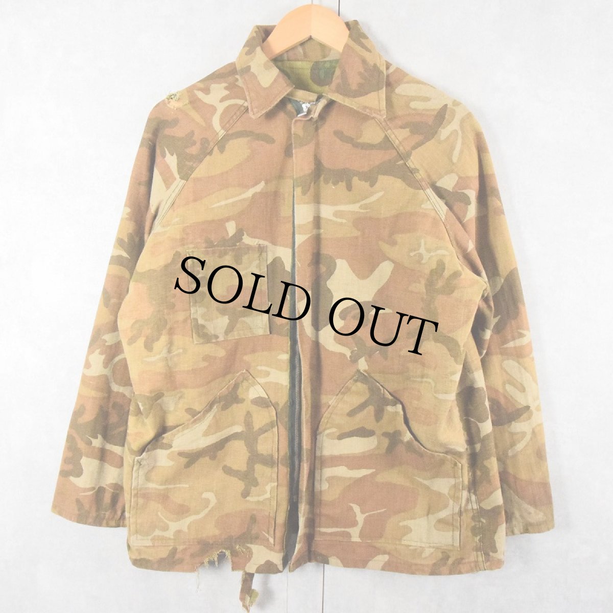 画像2: 70's RANGER カモ柄 コットンジャケット M (2)