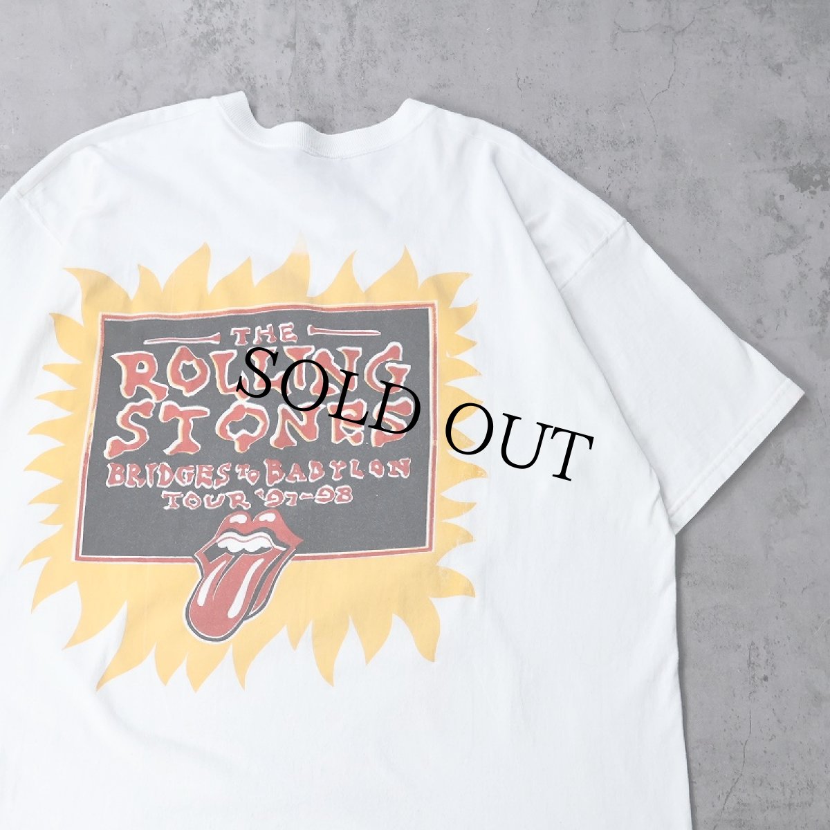 画像2: 90's The Rolling Stones "BRIDGES TO BABYLON TOUR" ロックバンドツアーTシャツ XL (2)