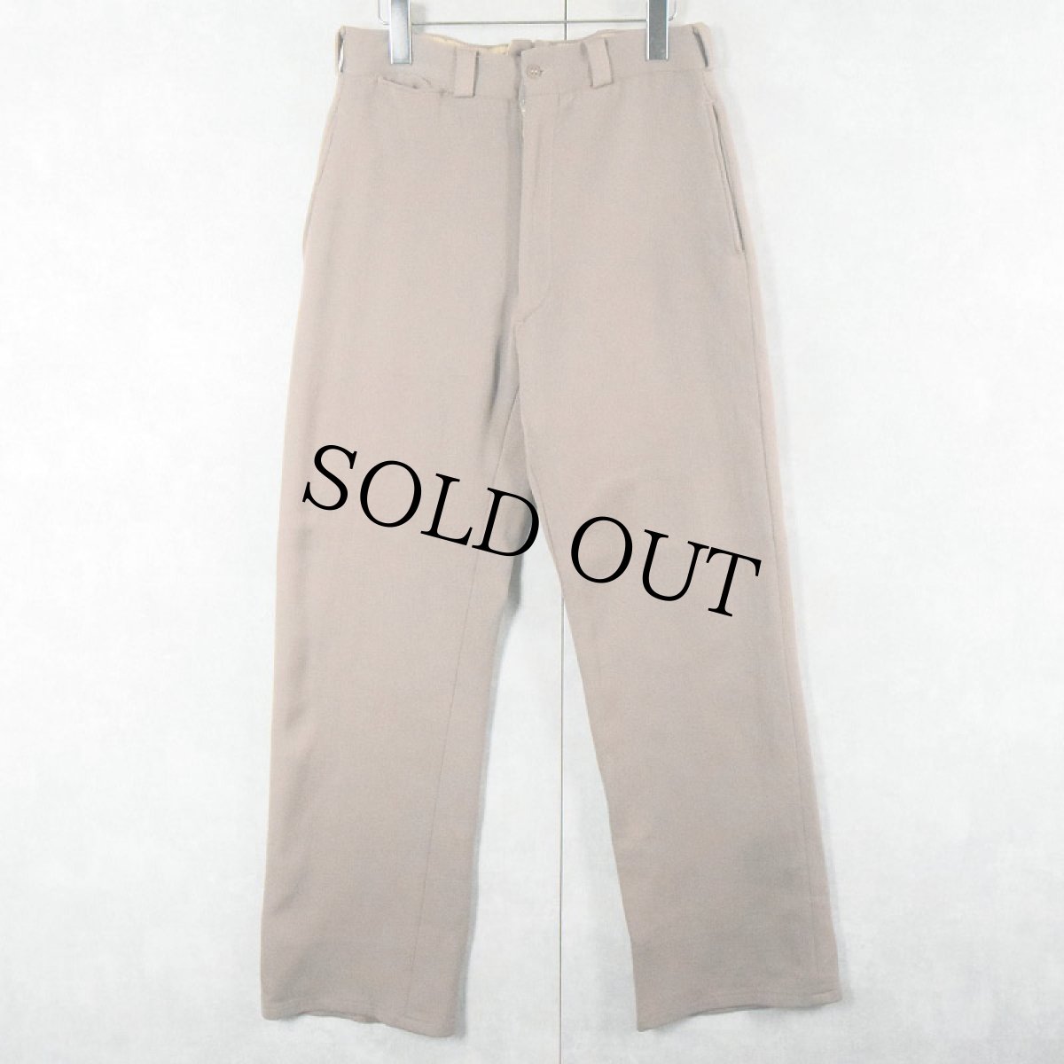 画像1: 50's ウールギャバジン スラックス W30 (1)