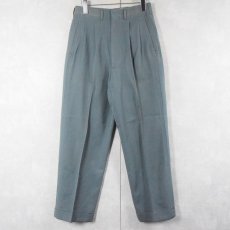 画像3: 50's ウールギャバジン 2タックスラックス W28 (3)