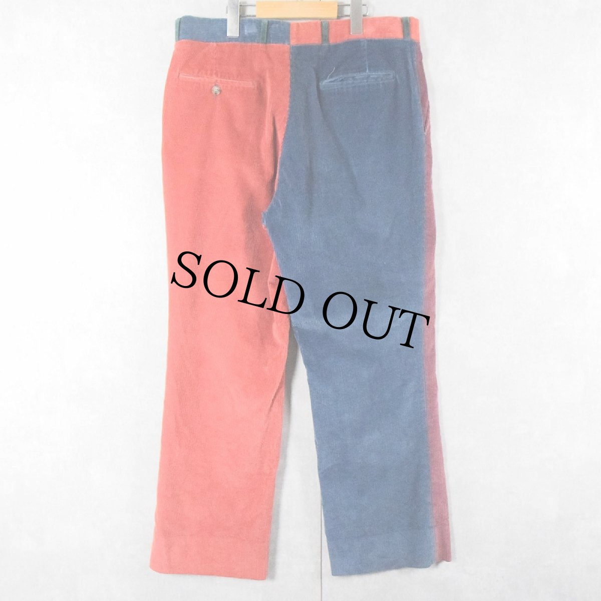 画像2: 70's de Jong's クレイジーパターン コーデュロイスラックス W35 (2)