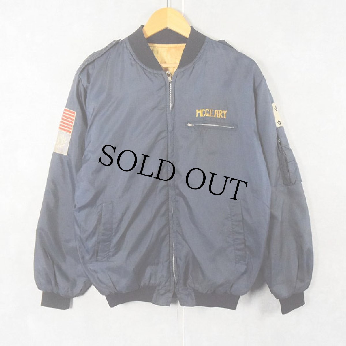 画像2: 70's "KOREA" スーベニアジャケット NAVY (2)