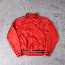 画像2: 80's NIKE 紺タグ "AIR JORDAN” ウィングロゴ 中綿入り ナイロンジャケット L (2)