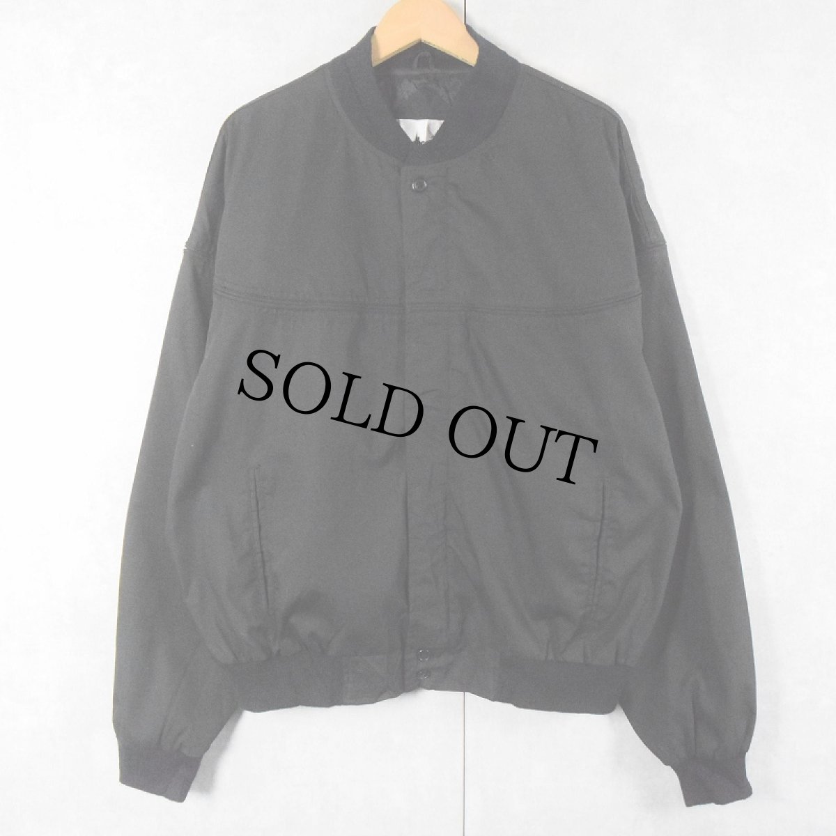 画像1: 90's Windbreaker ダービージャケット BLACK XXL (1)
