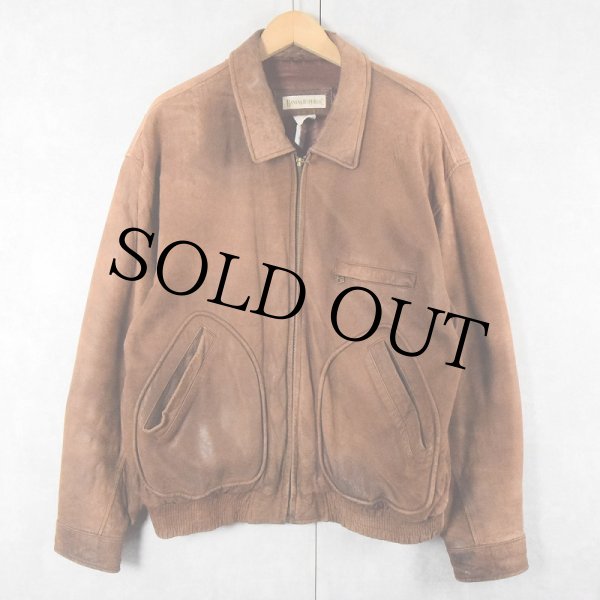 90s バナナリパブリック　レザージャケット 中古・古着通販】BANANA REPUBLIC (バナナリパブリック) 90Sレザー