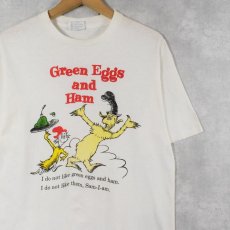 画像1: 80's Dr.Seuss USA製 "Green Eggs and Ham" キャラクタープリントTシャツ L (1)