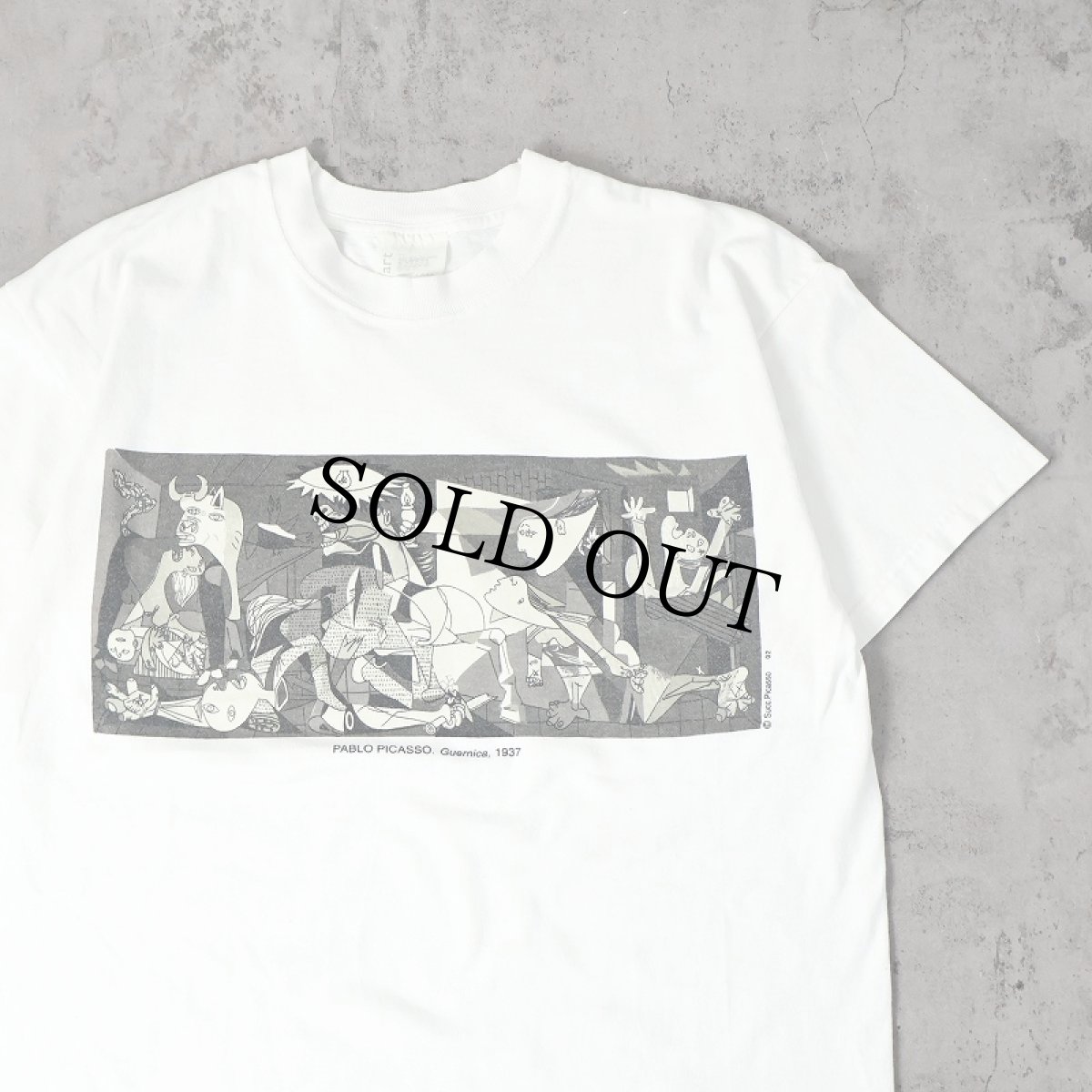 画像1: Pablo Picasso "Guernica" アートプリントTシャツ L (1)