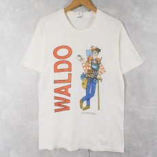 画像1: 90's WHERE'S WALDO? キャラクタープリントTシャツ M (1)