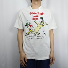画像2: 80's Dr.Seuss USA製 "Green Eggs and Ham" キャラクタープリントTシャツ L (2)