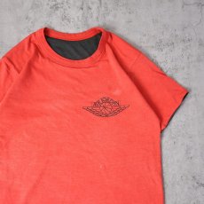 画像1: 80's NIKE 紺タグ "AIR JORDAN” ウィングロゴプリント ダブルフェイスTシャツ   (1)