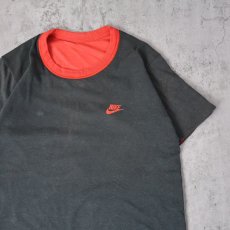 画像2: 80's NIKE 紺タグ "AIR JORDAN” ウィングロゴプリント ダブルフェイスTシャツ   (2)