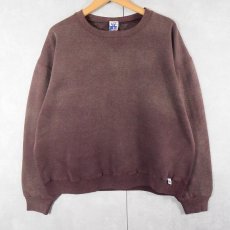 画像1: RUSSELL ATHLETIC 前V フェードスウェット L (1)