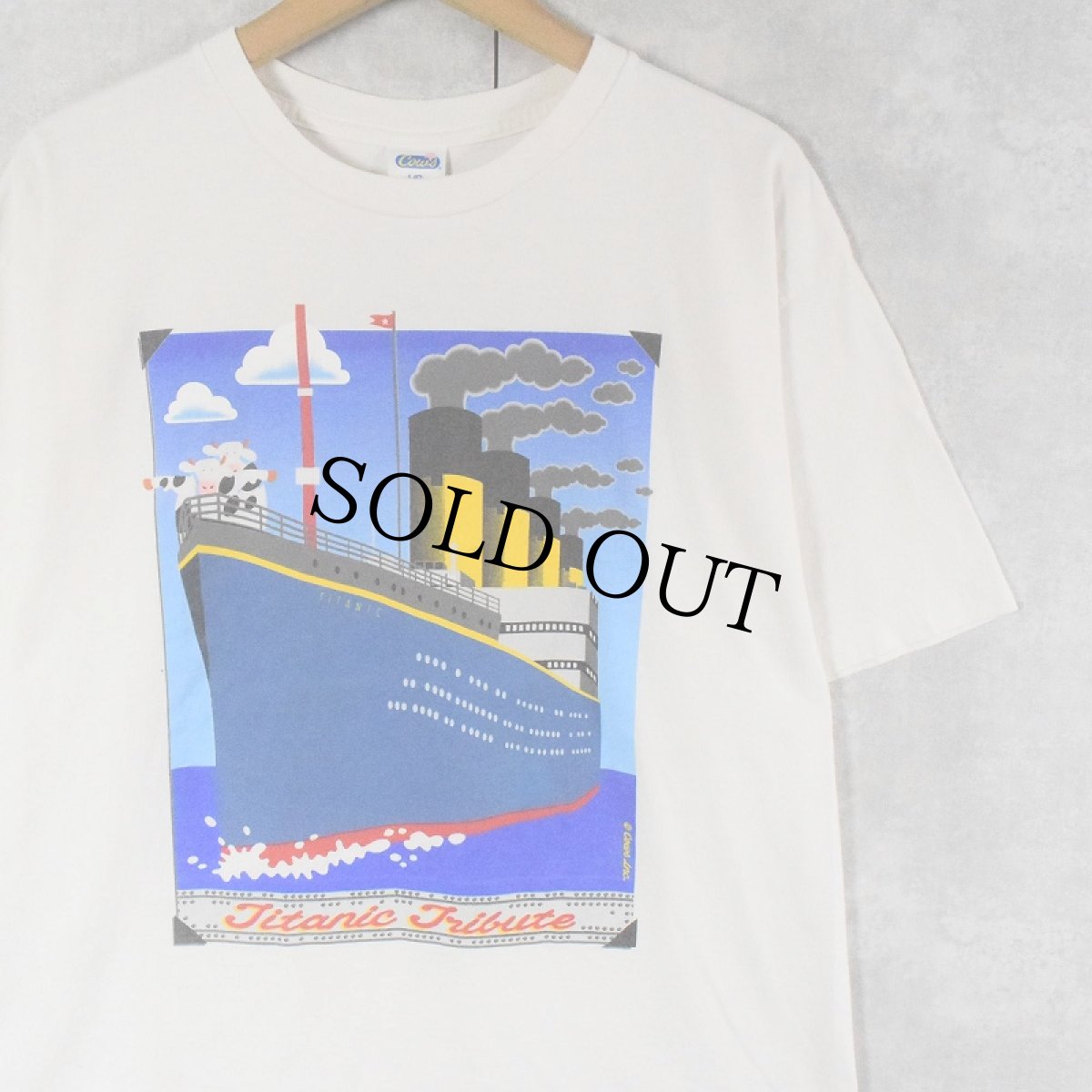 画像1: Cows Creamery アイスクリームメーカー 映画パロディTシャツ L (1)