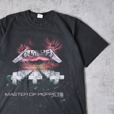 画像1: 90's METALLICA "MASTER OF PUPPETS" ヘヴィメタルバンドプリントTシャツ L (1)