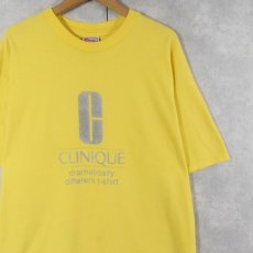 画像1: CLINIQUE USA製 スキンケアメーカー ラメプリントTシャツ XL (1)