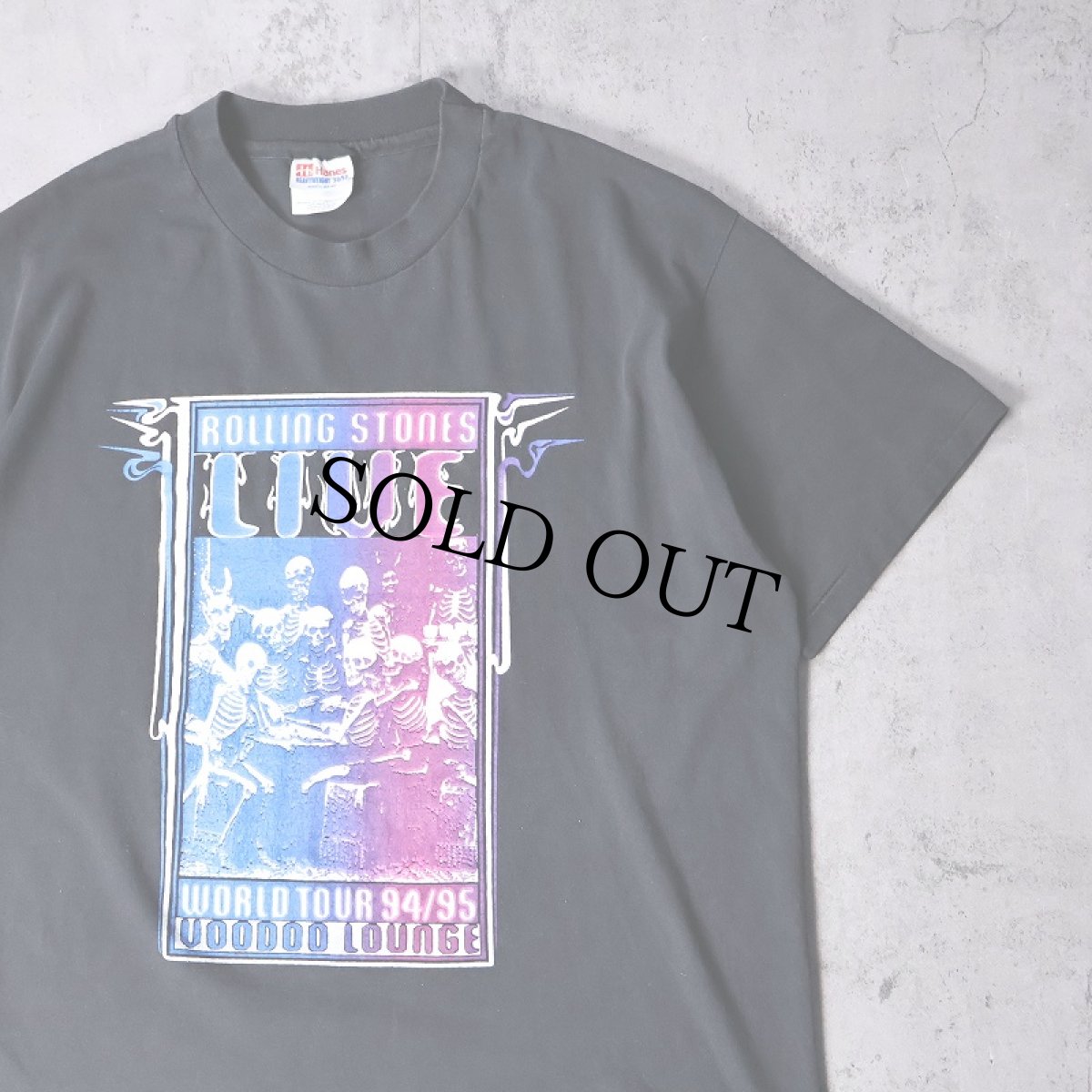 画像1: 90's The Rolling Stones "VOODOO LOUNGE TOUR 94/95" ロックバンドプリントTシャツ L (1)