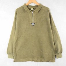 画像1: EZZE WEAR CANADA製 ハーフジップ プルオーバーシャツ S-M (1)