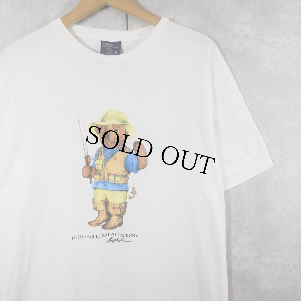画像1: POLO Ralph Lauren ポロベアプリントTシャツ S (1)