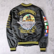 画像1: 80's U.S.NAVY "USS ENTERPRISE WESC PAC 86" 刺繍 スーベニアジャケット (1)
