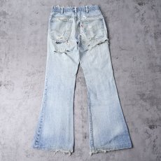 画像2: 80's Levi's 646 ベルボトムデニムパンツ W29 (2)