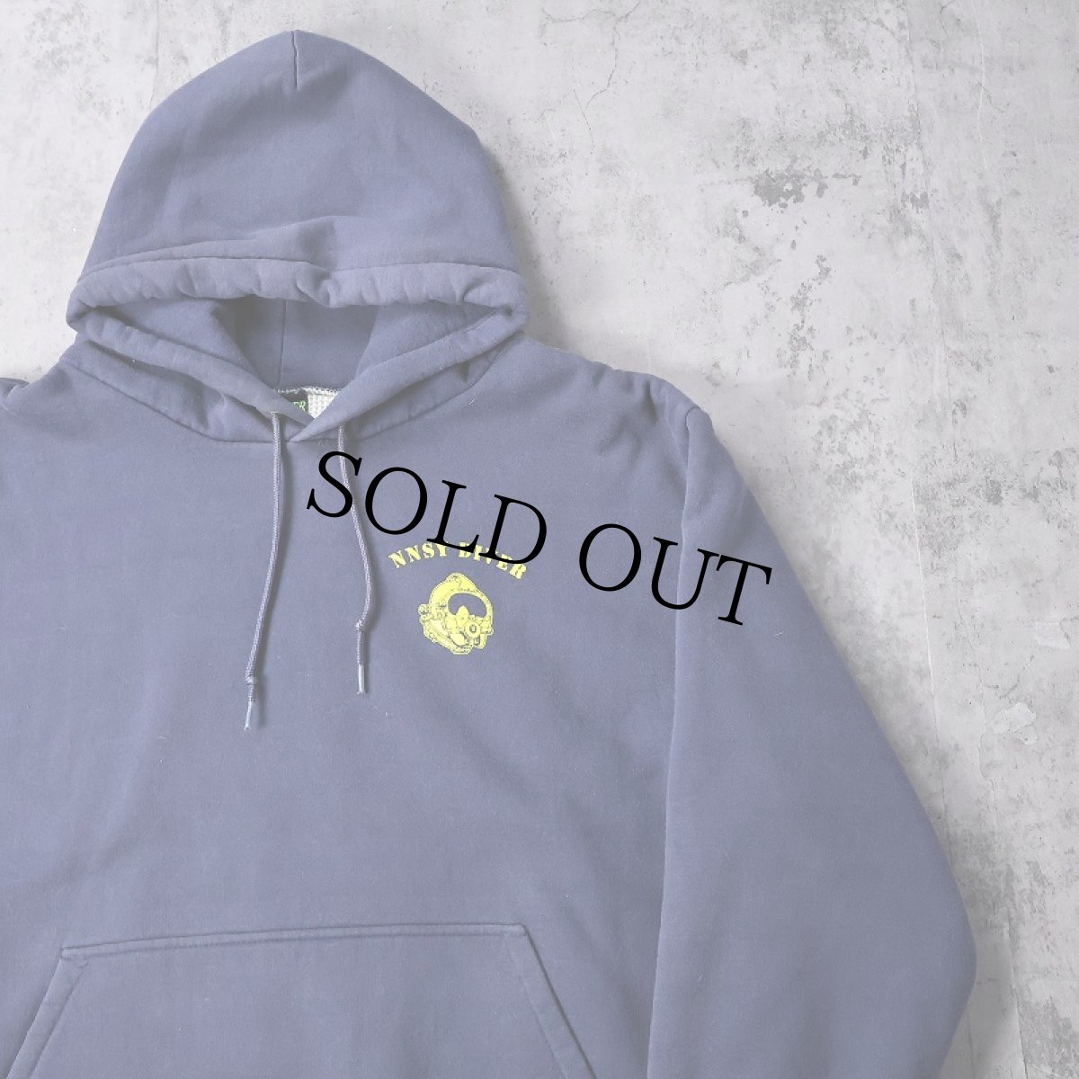 画像2: 90's CAMBER USA製 "NNSY DIVER" 裏サーマル ヘビーウェイトスウェットフーディー NAVY (2)