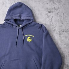 画像2: 90's CAMBER USA製 "NNSY DIVER" 裏サーマル ヘビーウェイトスウェットフーディー NAVY (2)