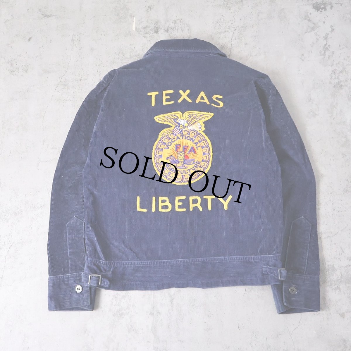 画像1: 80's FFA "TEXAS LIBERTY" ファーマーズコーデュロイジャケット size38 (1)