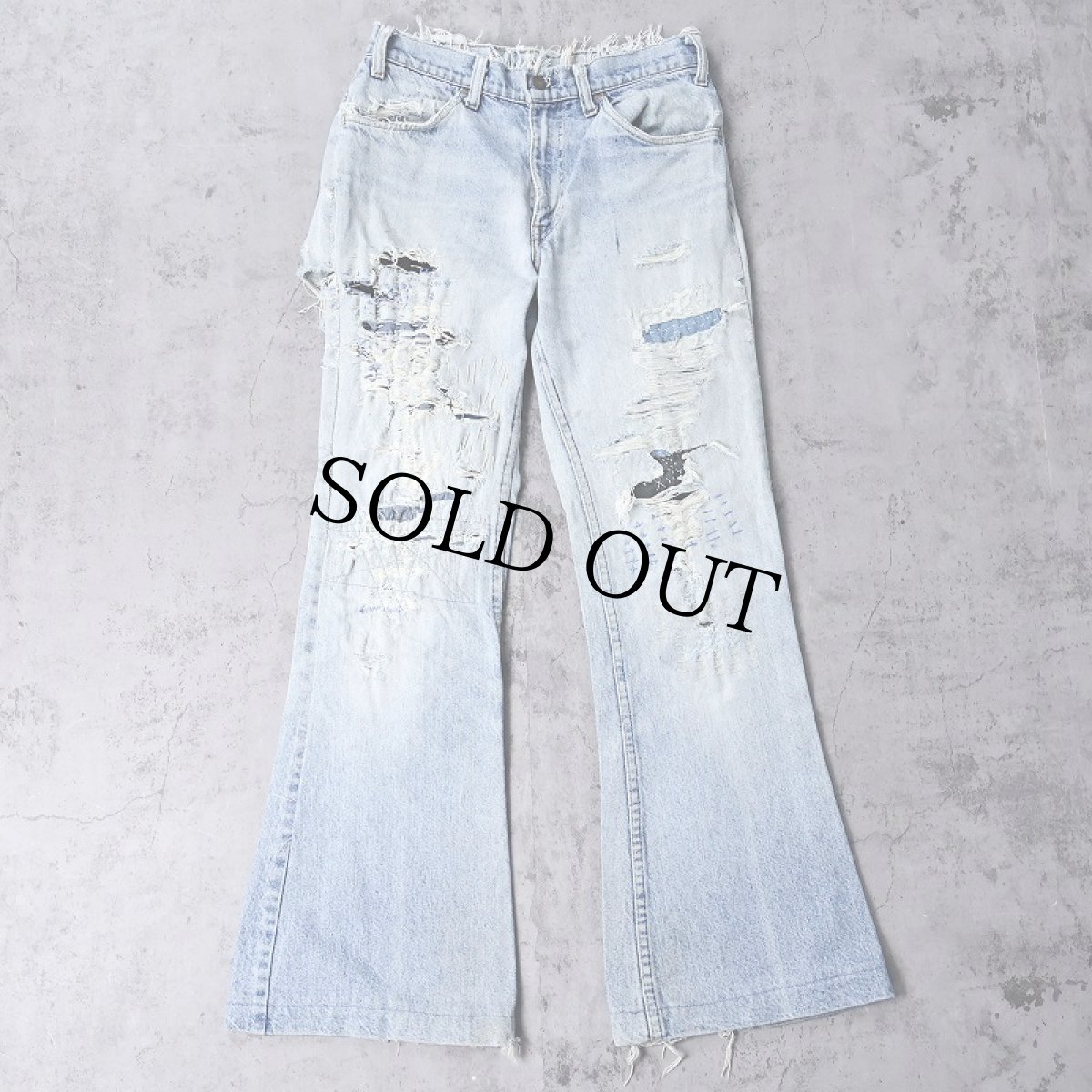 画像1: 【SALE】 80's Levi's 646 ベルボトムデニムパンツ W29 (1)