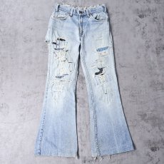 画像1: 80's Levi's 646 ベルボトムデニムパンツ W29 (1)