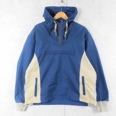 画像1: 70's Woolrich コットンポリ アノラックパーカー XL (1)