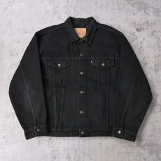 画像1: 90's Levi's 70507 USA製 ブラックデニムジャケット XL (1)