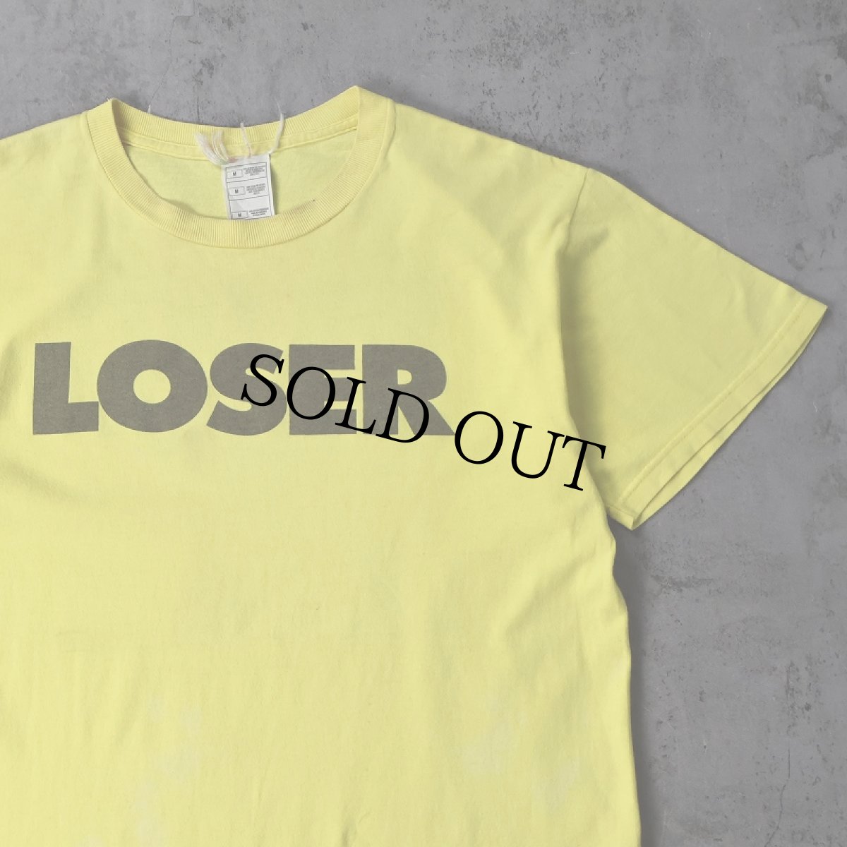 画像1: SUB POP "LOSER" レコードレーベルプリントTシャツ M (1)