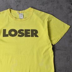 画像1: SUB POP "LOSER" レコードレーベルプリントTシャツ M (1)