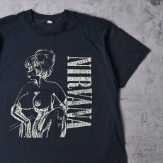 画像1: 80's NIRVANA "About a Girl" ロックバンド プリントTシャツ BLACK L (1)