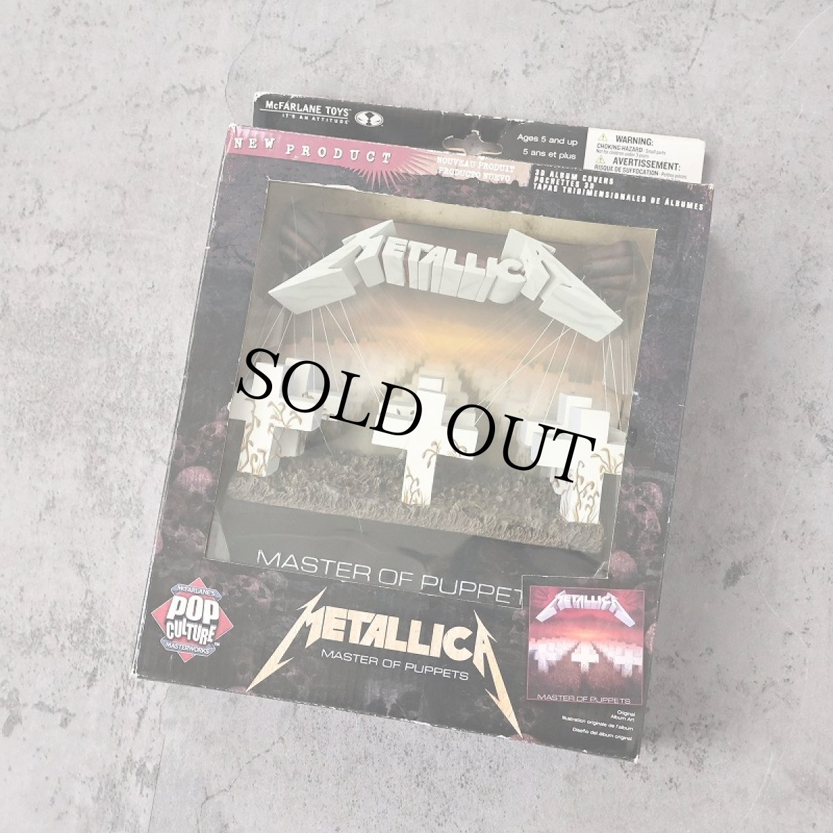 画像1: 2006 METALLICA "MASTER OF PUPPETS" 3Dアルバムカバー 新品未使用 (1)