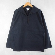 画像1: LE GLAZIK FRANCE製 フィッシャーマンスモック BLACK size42 (1)