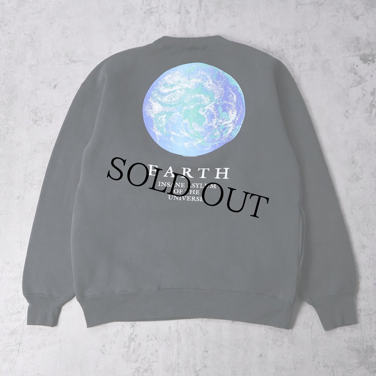 画像2: 90's VISION STREET WEAR "MTV EARTH INSANE ASYLUM OF THE UNIVERSE" プリントスウェット M (2)