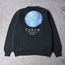画像2: 90's VISION STREET WEAR "MTV EARTH INSANE ASYLUM OF THE UNIVERSE" プリントスウェット M (2)